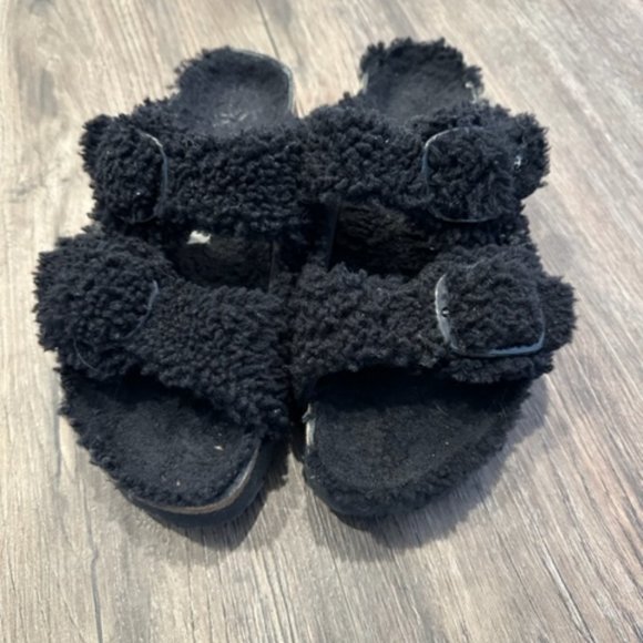 Birkenstock Arizona big buckle shearling black - Picture 1 of 6
